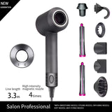 Professinal Leafless Hair Dryer Negative Lon Hair Care Quick Dry Home Powerful Hairdryer Constant 200 Million Anion Blow Dryer