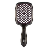 Fluffy Shape Mesh Comb Hairdressing Detangling Hair Brush Plastic Massage Dry and Wet Hollow Comb Salon DIY Hairdressing Tool