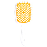 Fluffy Shape Mesh Comb Hairdressing Detangling Hair Brush Plastic Massage Dry and Wet Hollow Comb Salon DIY Hairdressing Tool