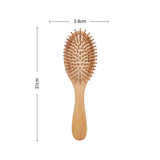 1PC Wood Comb Professional Healthy Paddle Cushion Hair Loss Massage Brush Hairbrush Comb Scalp Hair Care Healthy Bamboo Comb