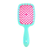 Fluffy Shape Mesh Comb Hairdressing Detangling Hair Brush Plastic Massage Dry and Wet Hollow Comb Salon DIY Hairdressing Tool