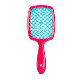 Fluffy Shape Mesh Comb Hairdressing Detangling Hair Brush Plastic Massage Dry and Wet Hollow Comb Salon DIY Hairdressing Tool
