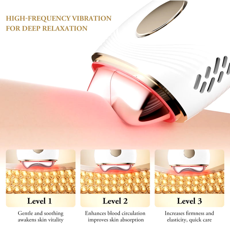 Electric Guasha Massager EMS Face Lifting Remove Edema Firming Skin Clod Heat Body Scraping Therapy Skincare Beauty Device