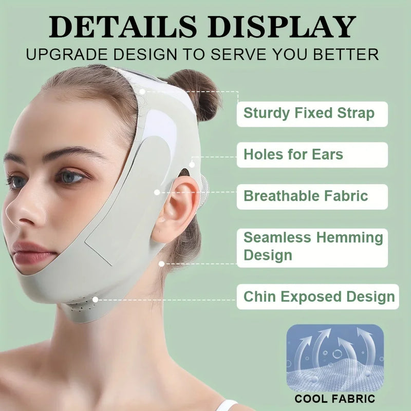 Reusable Face Slimming Bandage V Line Face Shaper Women Chin Cheek Lift up Belt Facial Massage Strap Face Skin Care Beauty Tools