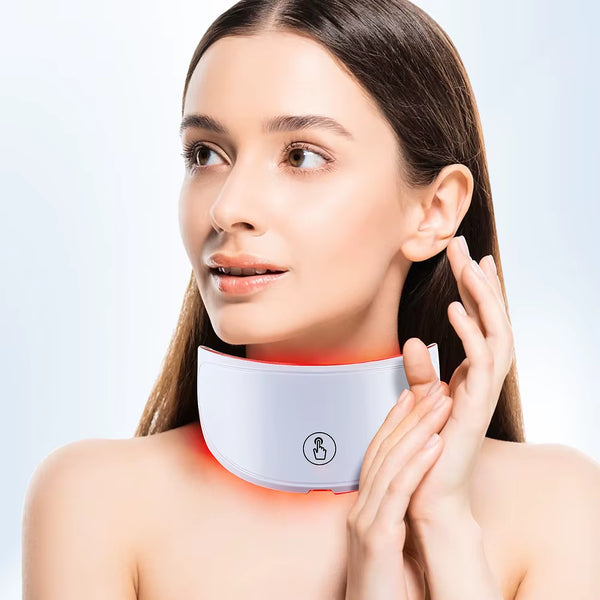 Neck LED Lift Mask Photon Anti-Wrinkle Skin Tightening Neck Beauty Device Skin Brighten Rejuvenation Neck Wrinkle Remover