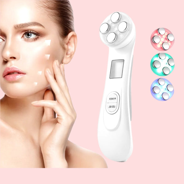 5-IN-1 RF Radio Frequency EMS Electroporation LED Photon Beauty Device Skin Lifting Tighten Anti-Wrinkle Skin Care Face Massager