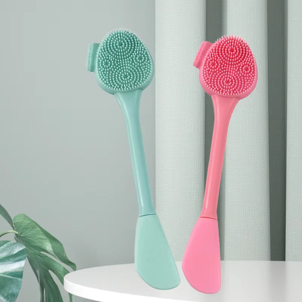 Facial Silicone Brush Face Massage Cleaning Tool Double Sided Exfoliator Pore Blackhead Removal Cleanser Skincare Brushes