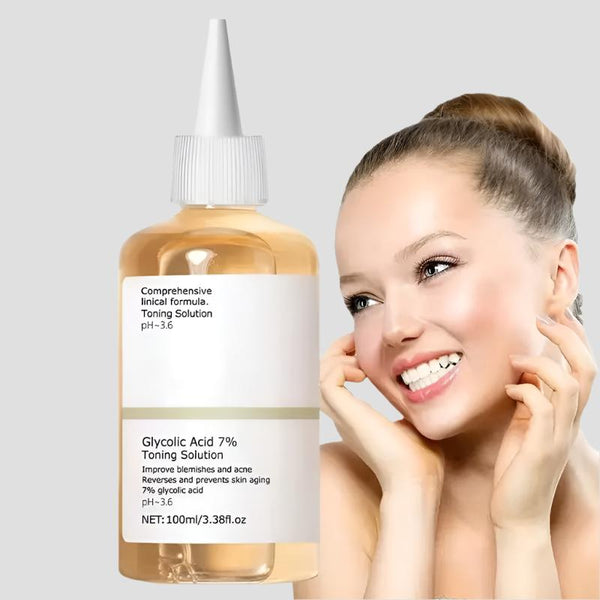 Glycolic Acid 7% Toning Solution Dispelling Acne Lighten Pore Glow Facial Skin Care Lifting Firming Wrinkles Acid Toner New 2024