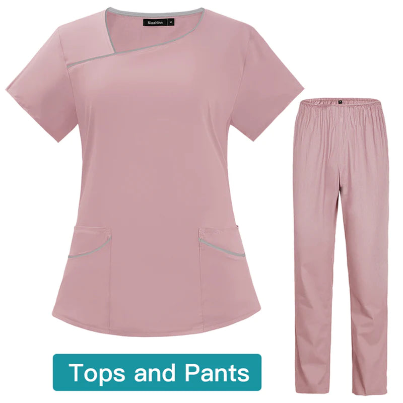 Wholesale Women'S Scrub Clothing Sets Medical Scrubs Suit Nursing Uniform for Women Medical Nurse Scrub Sets Medical Accessories