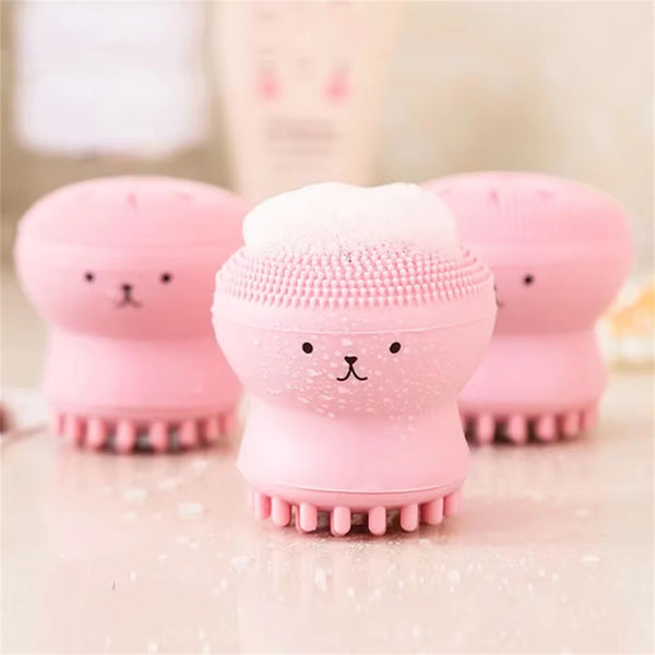 Silicone Face Cleansing Brush Facial Deep Pore Skin Care Scrub Cleanser Tool New Mini Beauty Soft Deep Cleaning Exfoliator Tool