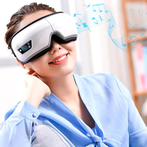 6D Smart Eye Massager Vibration Hot Airbag Compress Eye Care Instrument Bluetooth Music Eye Massage Glasses Eye Relax Fatigue